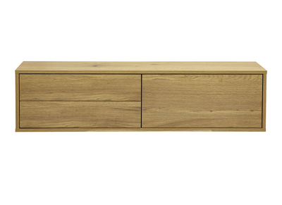Wand-TV-M&ouml;bel helle Holzoptik Eiche L120 cm FLEXO