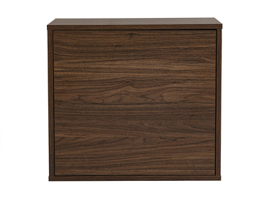 Wandaufbewahrung in dunkler Holzoptik Nussbaum L55 cm FLEXO