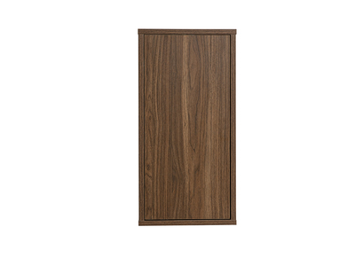 Wandaufbewahrung mit dunkler Holzoberfl&auml;che Nussbaum L30 cm FLEXO