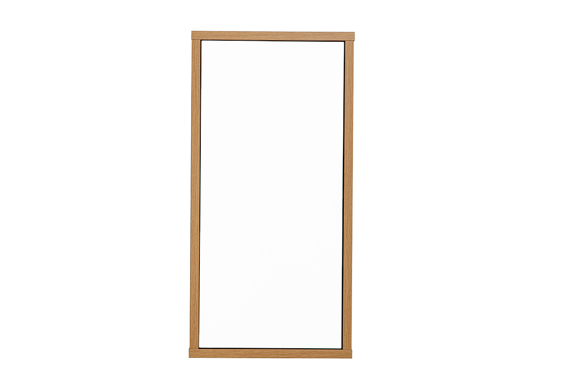 Wandaufbewahrung wei�e Ausf�hrung und helles Holz Eiche L30 cm FLEXO
