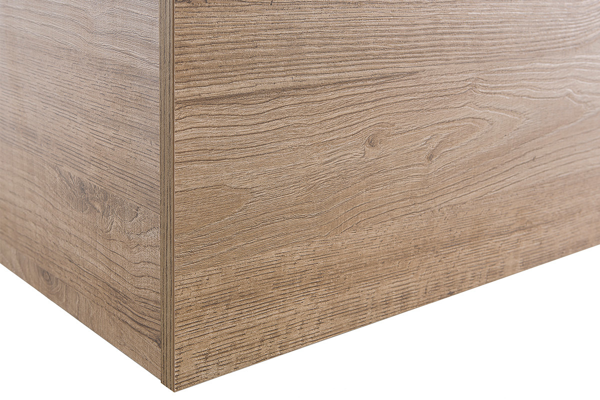 Wandelement COLORED quadratisch - Holz (honigfarben)