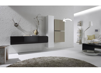 Wandelement COLORED quadratisch lackiert Naturfarben