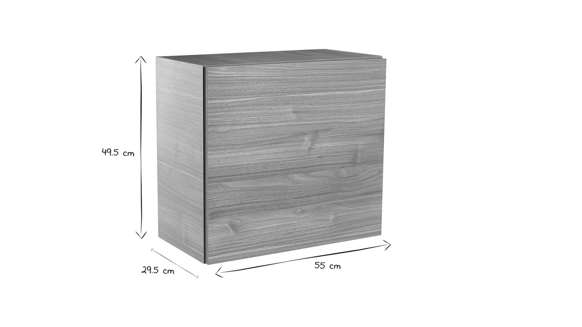 Wandelement quadratisch Oberflche Holz hell ETERNEL