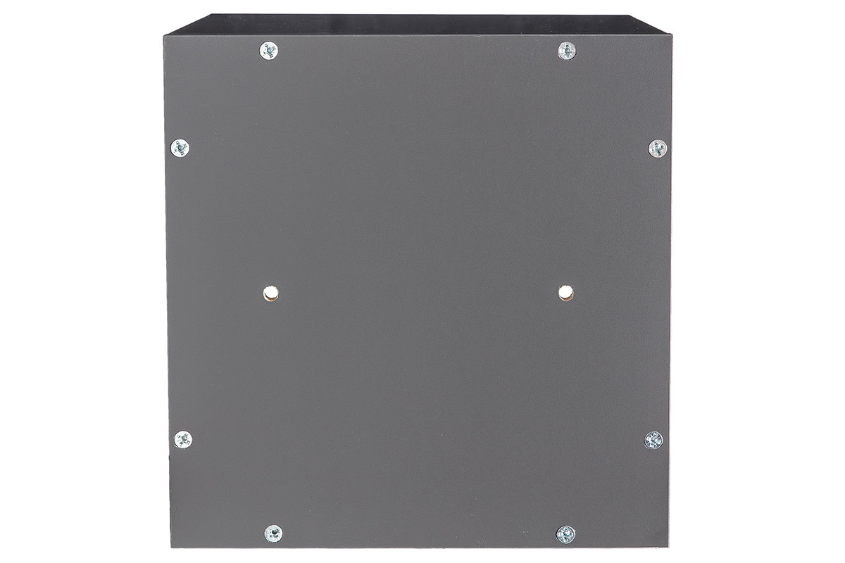 Wandelemente quadratisch glnzend grau lackiert (2er-Set) ETERNEL