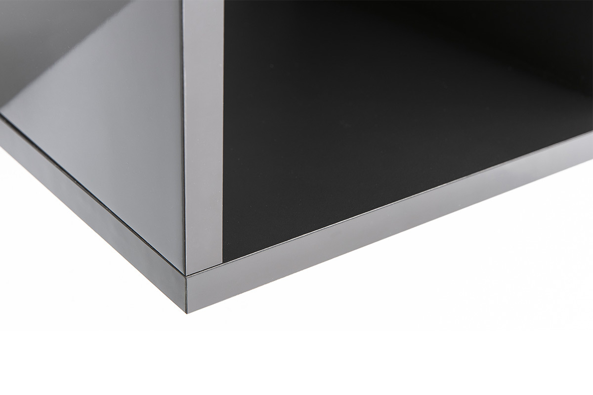 Wandelemente quadratisch glnzend grau lackiert (2er-Set) ETERNEL
