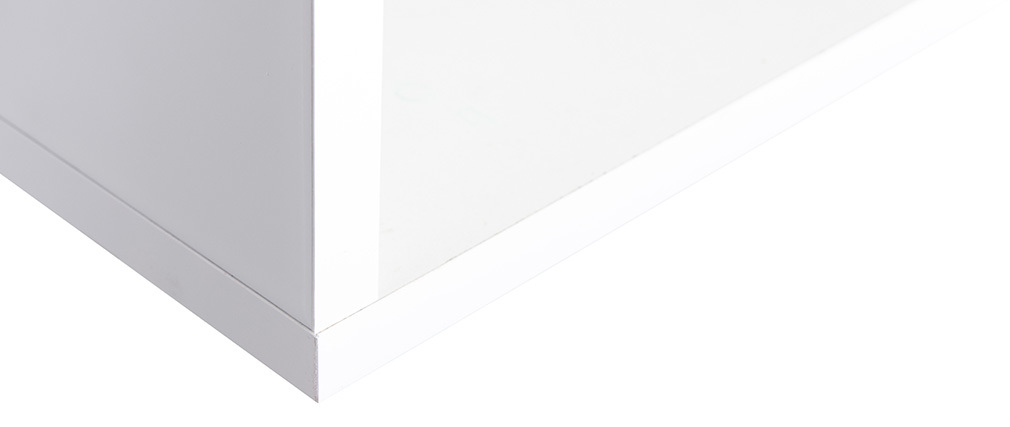 Wandelemente quadratisch glänzend weiß lackiert (2er-Set) ETERNEL