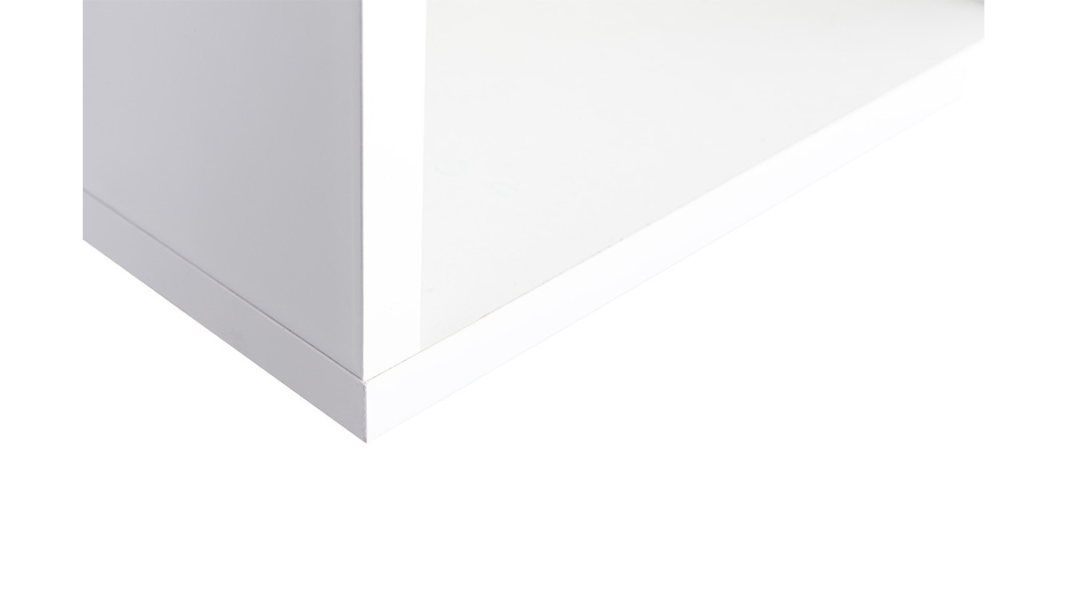 Wandelemente quadratisch glänzend weiß lackiert (2er-Set) ETERNEL