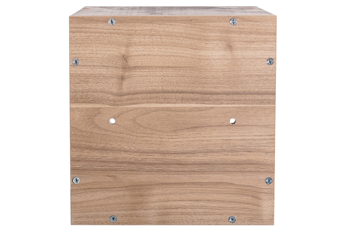 Wandelemente quadratisch Nussbaum hell (2er-Set) ETERNEL