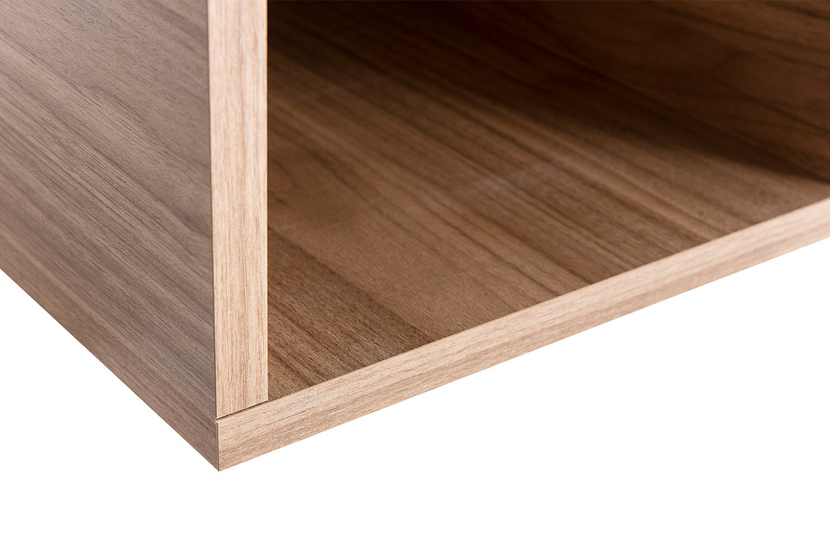 Wandelemente quadratisch Nussbaum hell (2er-Set) ETERNEL