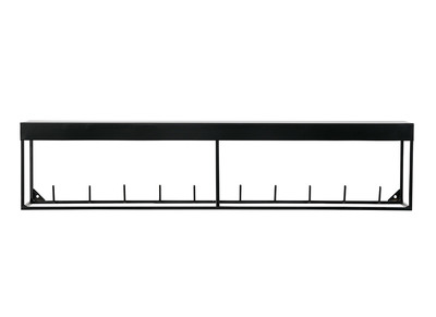 Wandgarderobe Metall Schwarz 90 cm PEG - Wandgarderobe Metall Schwarz 90 cm PEG