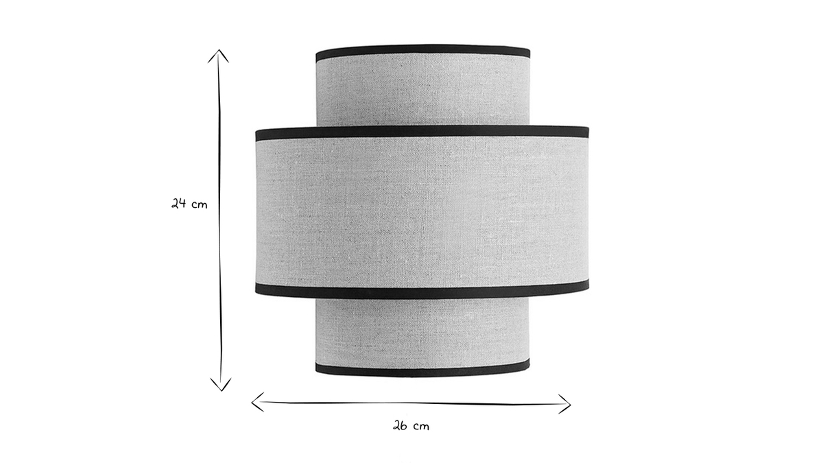 Wandleuchte aus Leinen SLOT