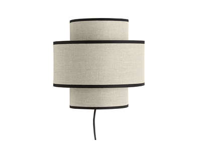 Wandleuchte aus Leinen SLOT