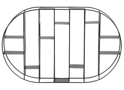 Wandregal aus schwarzem Metall OXO - Wandregal aus schwarzem Metall OXO