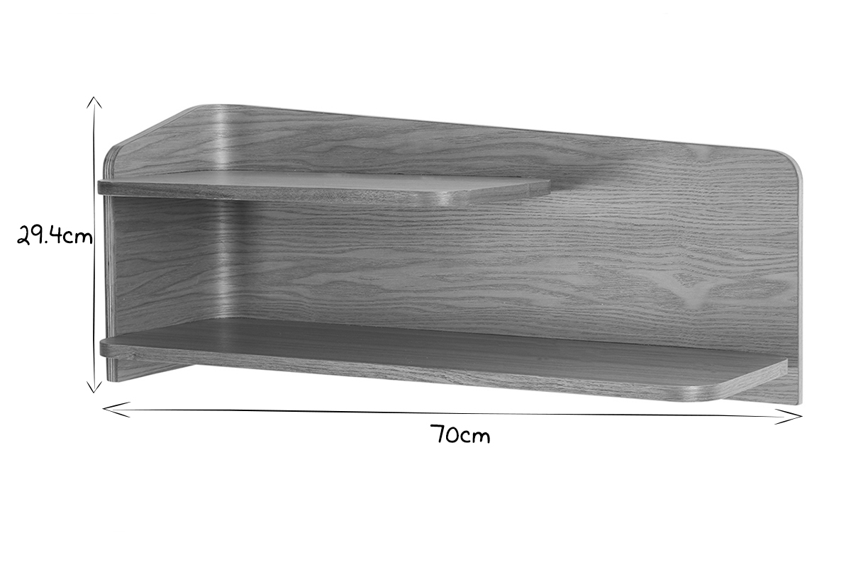 Wandregal Esche 70cm NORDECO