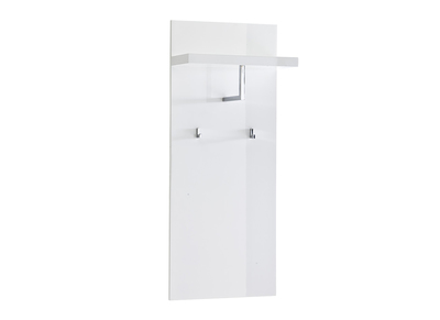 Wandregal Garderobe Eingang Wei&szlig; lackiert WELCOME