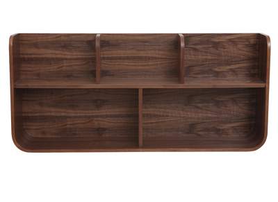 Wandregal Holz Nussbaum HALLEN