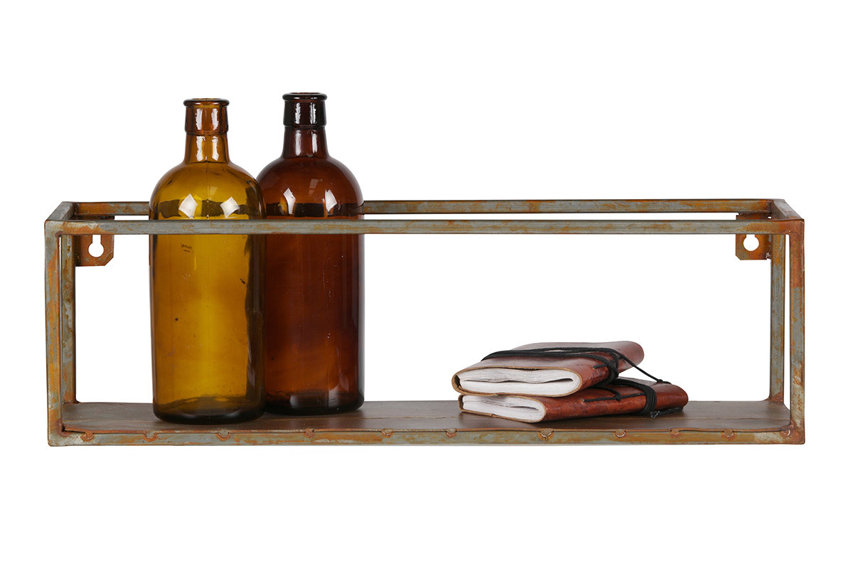 Wandregal Metall Rost 50cm MOHO