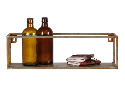 Wandregal Metall Rost 50cm MOHO