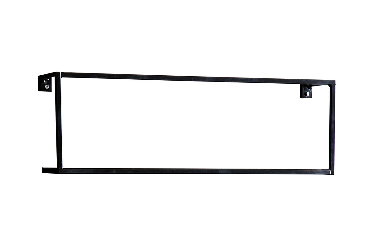 Wandregal Metall Schwarz 50 cm HOOD