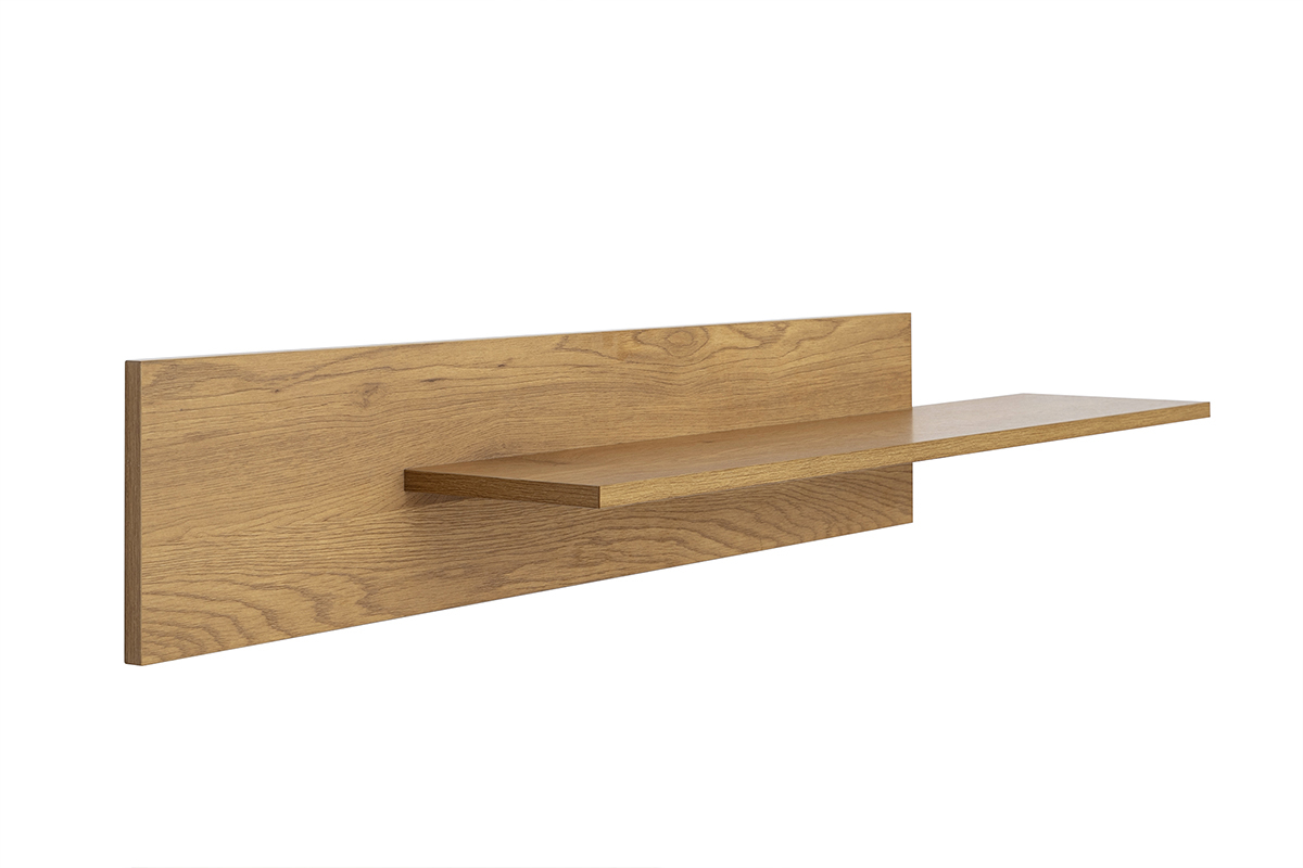 Wandregal mit heller Eichenholzoptik L120 cm CIME