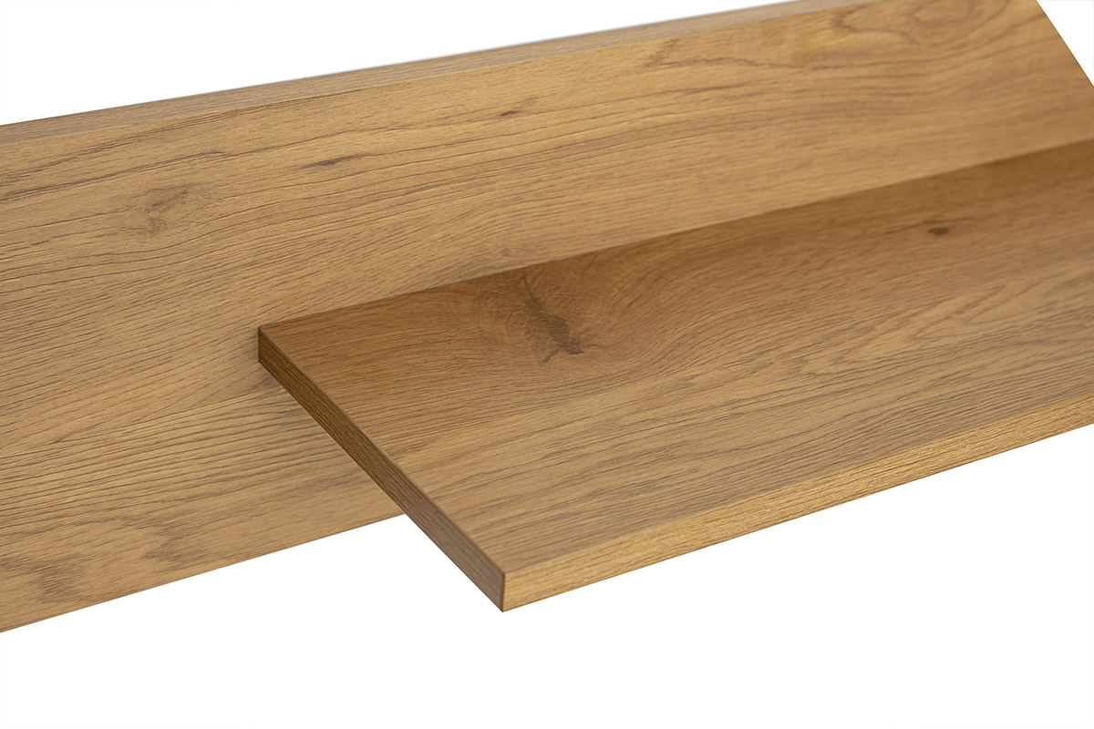 Wandregal mit heller Eichenholzoptik L120 cm CIME