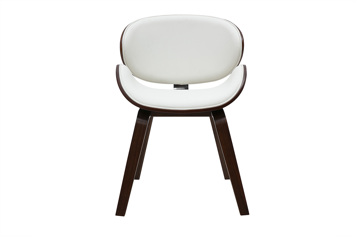 Weier Designstuhl mit dunklem Walnussholz WALNUT