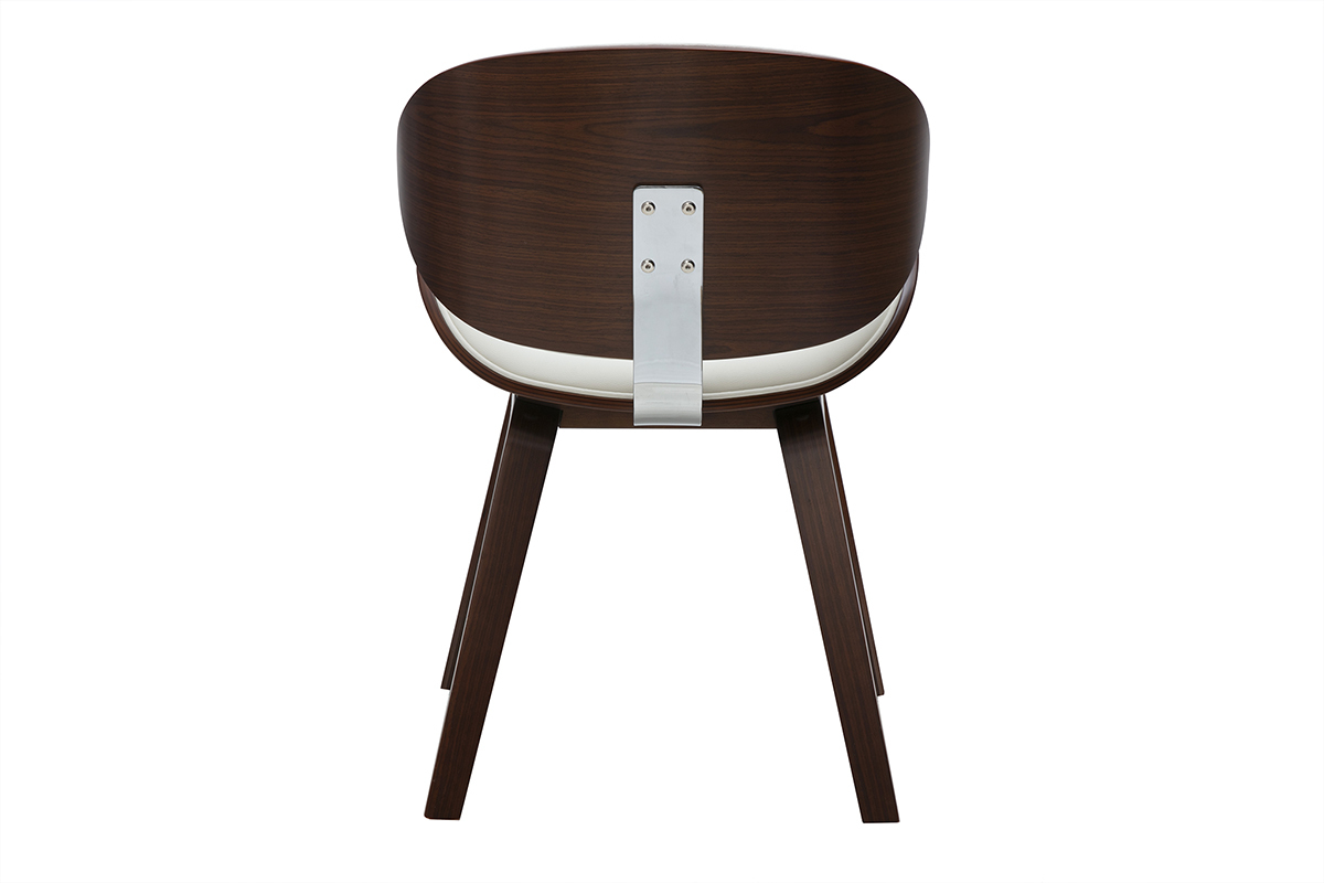 Weier Designstuhl mit dunklem Walnussholz WALNUT