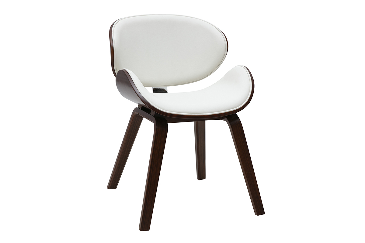 Weier Designstuhl mit dunklem Walnussholz WALNUT