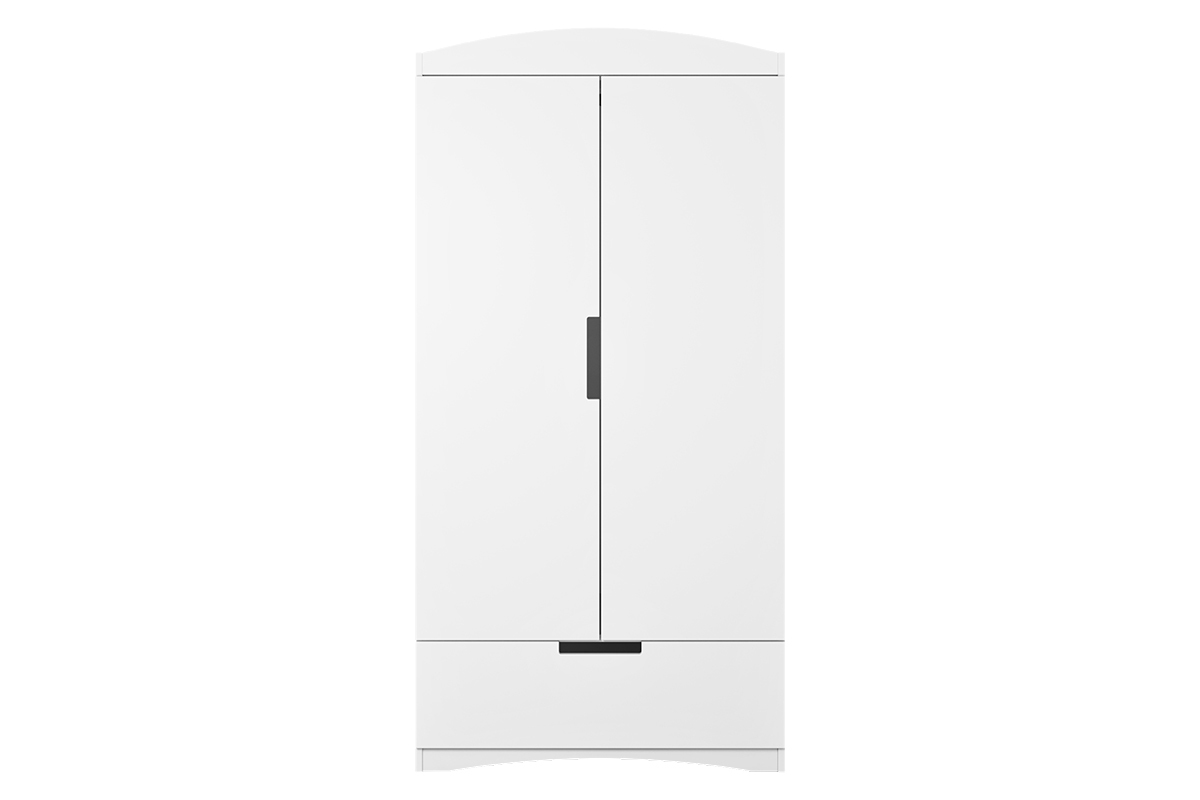 Weier Schrank mit Garderobe und Regalbden ANTONIN
