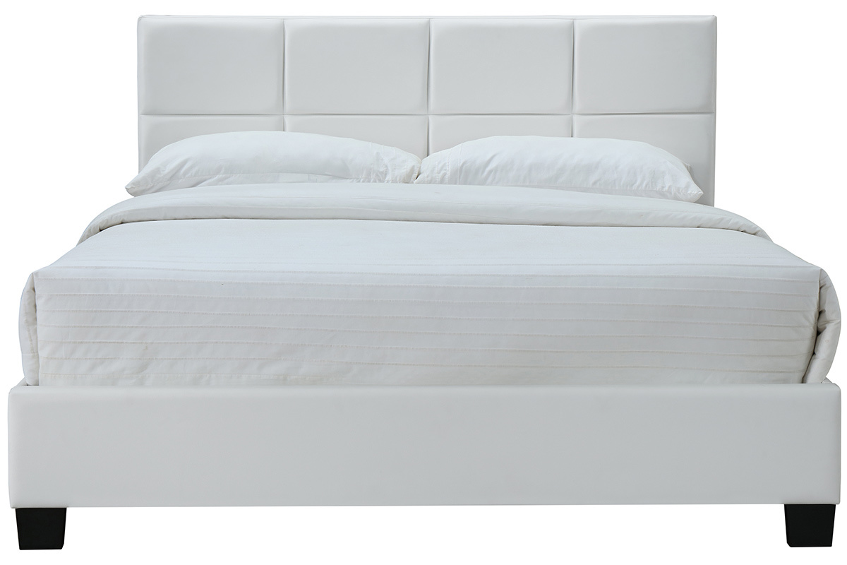 Weies Bett fr Erwachsene SOLAL 160 x 200 cm