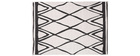 Wendeteppich für Innen und außen schwarz und weiß 160 x 230 cm ROCCA