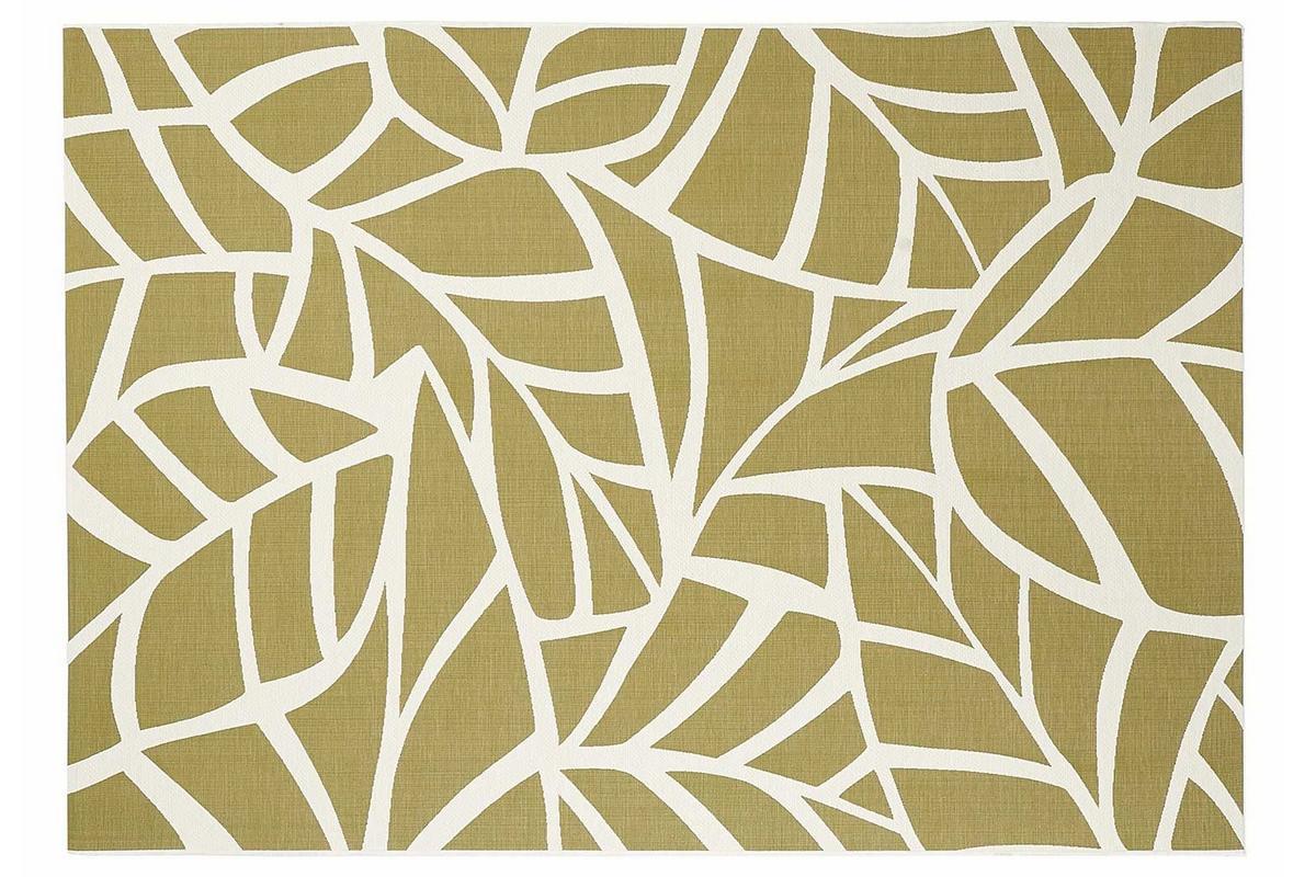Wendeteppich innen auen cremewei und grn 160 x 230 cm GARANCE