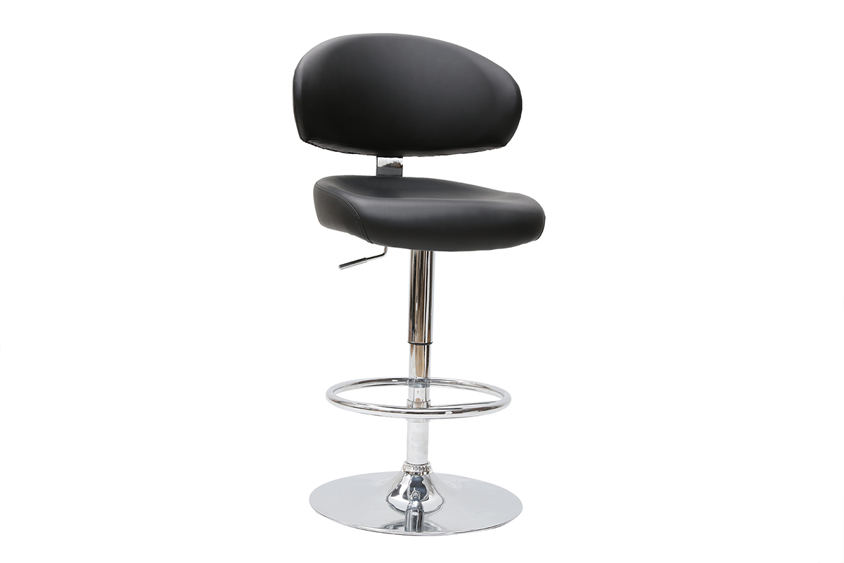 Zeitgenssischer Barhocker / Kchenhocker Schwarz NEPTUNE