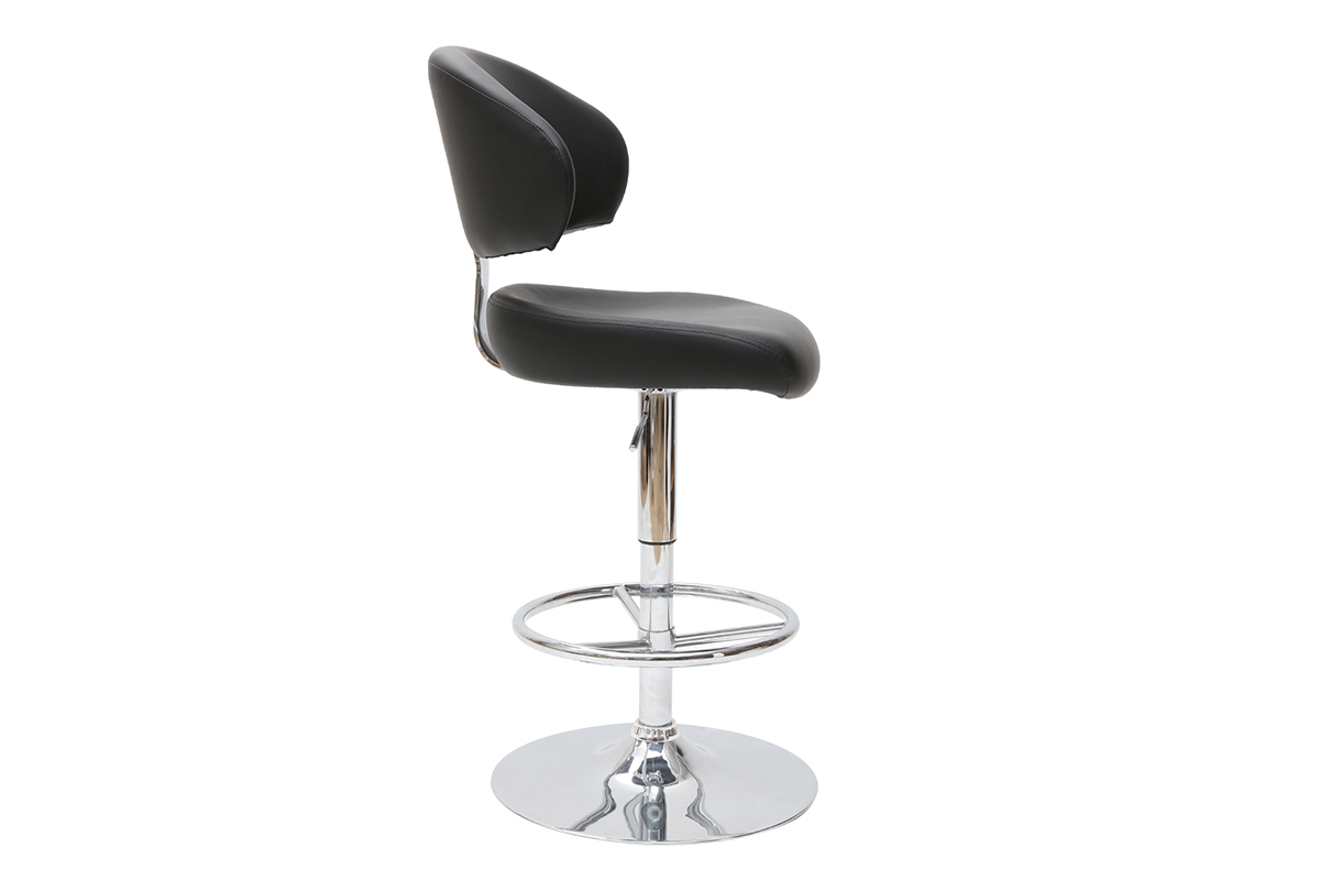 Zeitgenssischer Barhocker / Kchenhocker Schwarz NEPTUNE