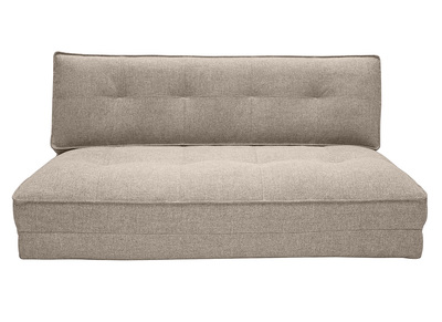 Zweisitzer-Relaxsessel aus taupefarbenem Stoff SALLY