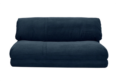 Zweisitzige Schlafsesseln aus Samtcord in Dunkelblau SPENCER